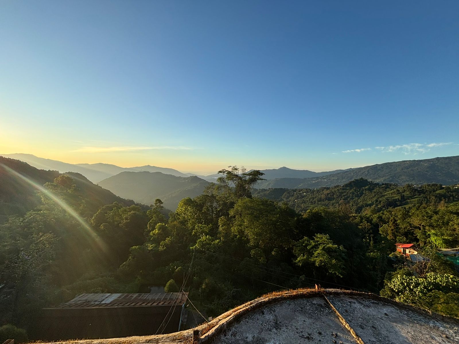 View from  Shayan Homestay Takdah
