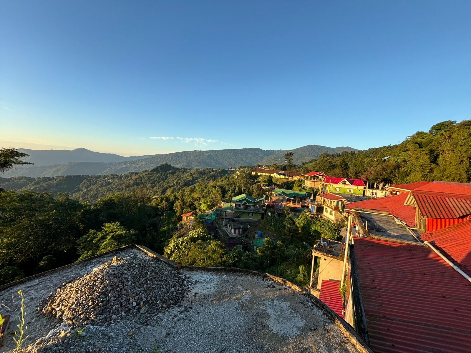 View from  Shayan Homestay Takdah